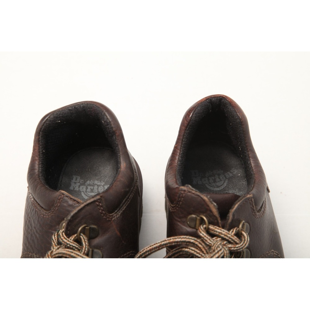 Dr. Martens Mens US 8 Oxfords Grizzly Brown Leather Low Top Lace Up Chunky - Picture 12 of 14